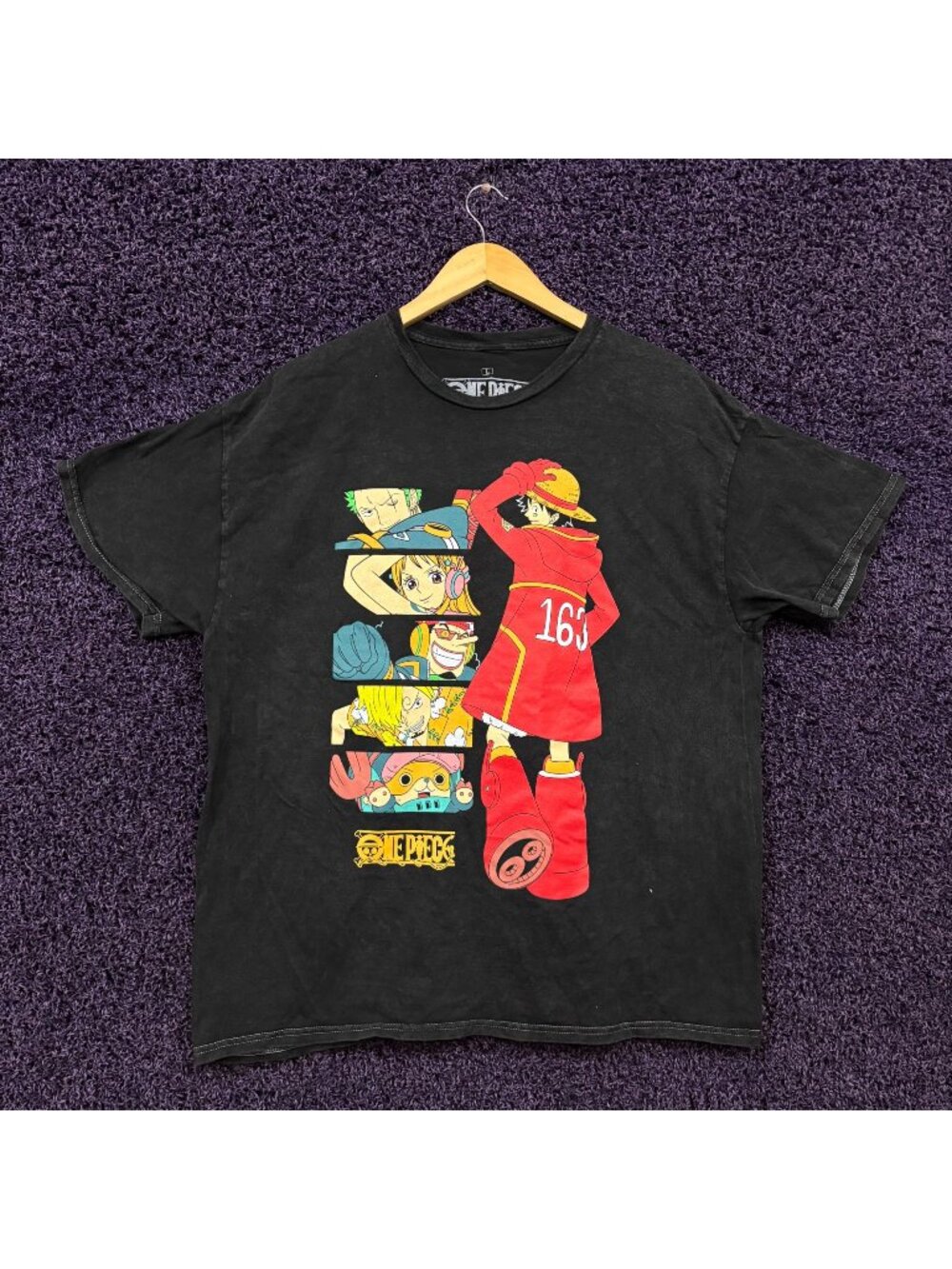 One Piece Straw Hat Pirates Super Science Island T-Shirt Size Large